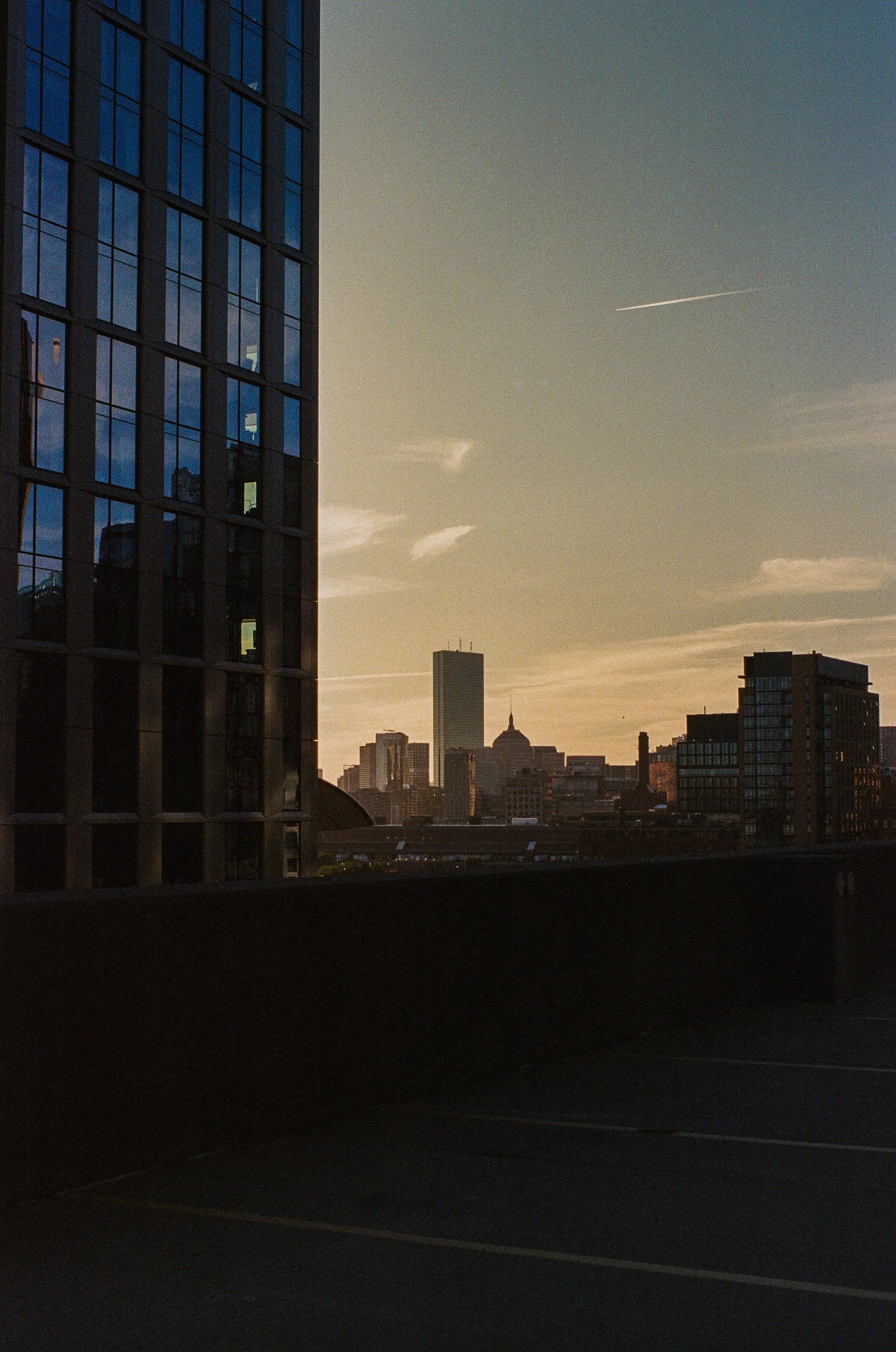 John Hancock Building Boston at Sunset