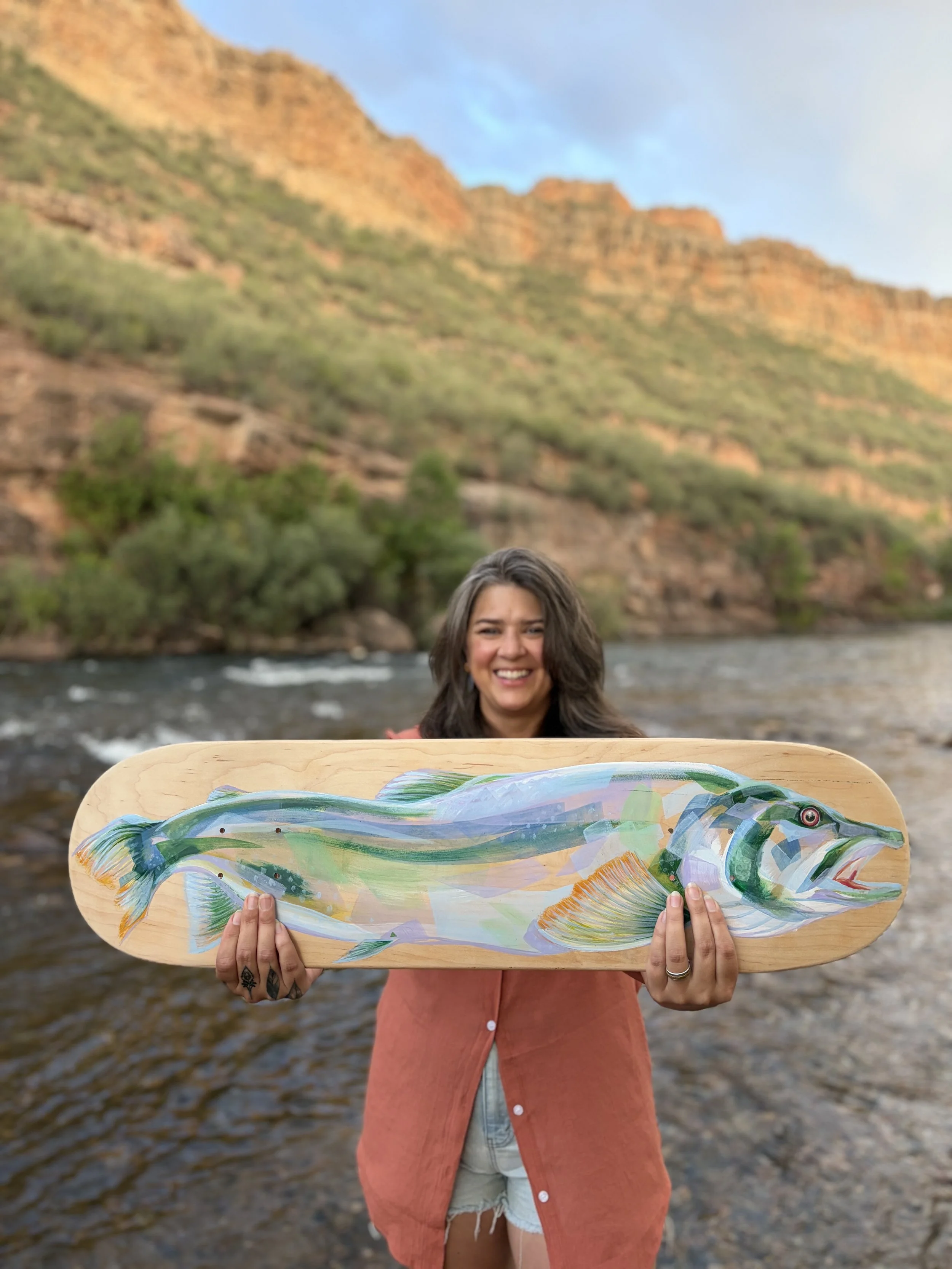 2026 Launch Skate board - River Trout