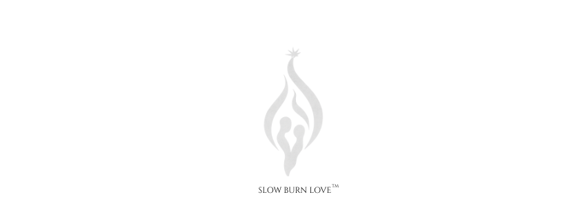 Stylized black and white logo with a central flame-like figure and a heart shape.