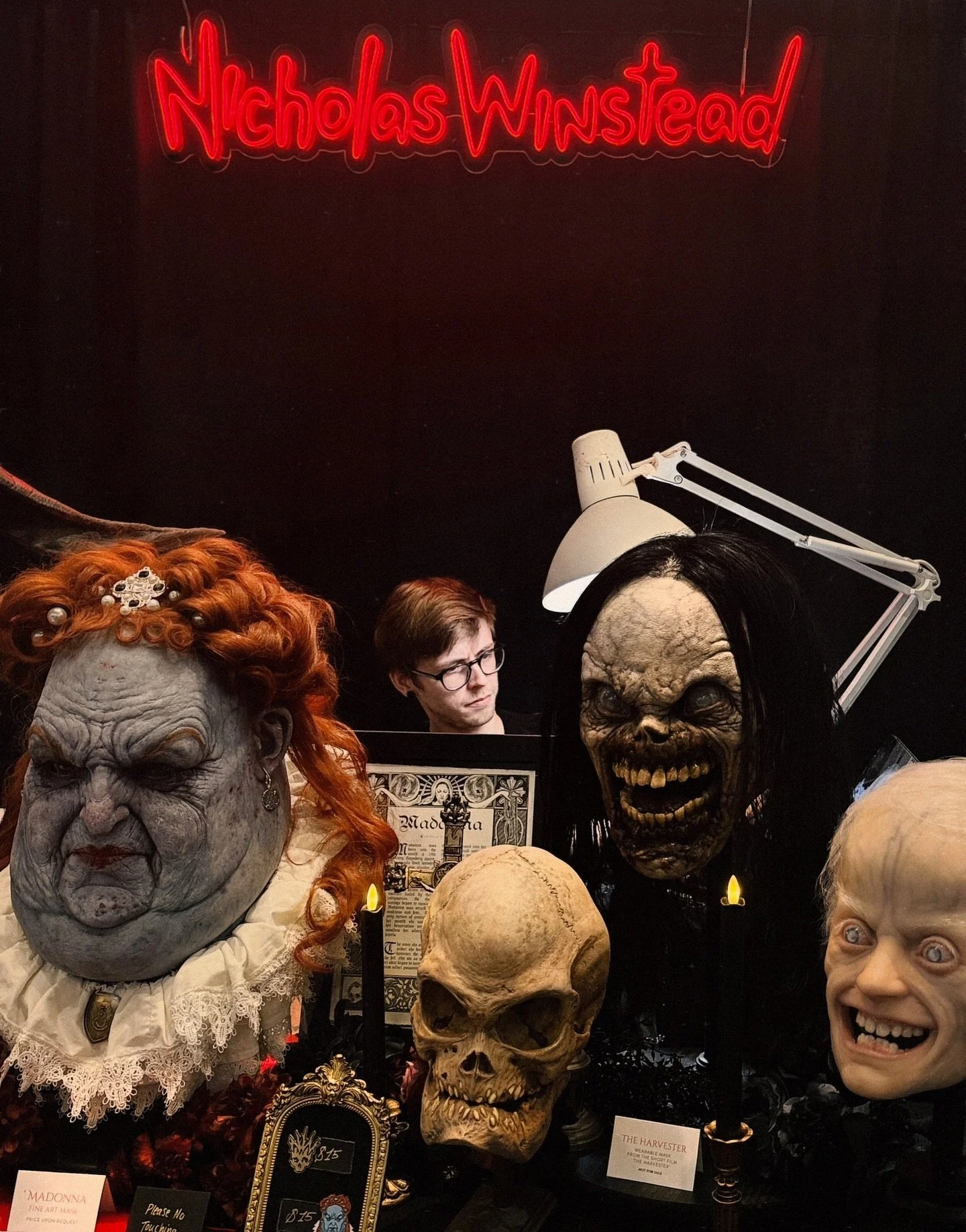 Big weekend for my monster maker! Incredibly proud of @nicholaswinstead for having his first booth at @monsterpaloozaofficial !

I got to help him out with the layout (ft one of my hacked renders of the space at the end lol) and designed business car