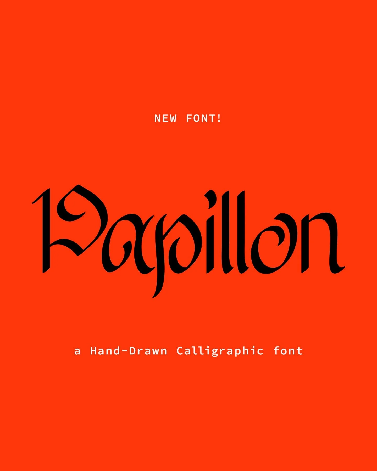 Designed a new font called Papillon! She&rsquo;s available on my website: laurachaland.com 🦋

Please tag me if anyone uses it! I want to see!

#handdrawn#calligraphyfont#itsnicethat#aiga#fontself
