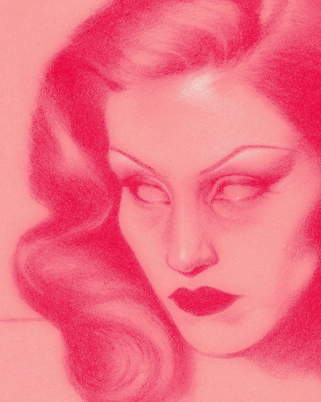 already behind on my &ldquo;draw everyday&rdquo; resolution.
also under eye bags are chic, i made them more pronounced than they were