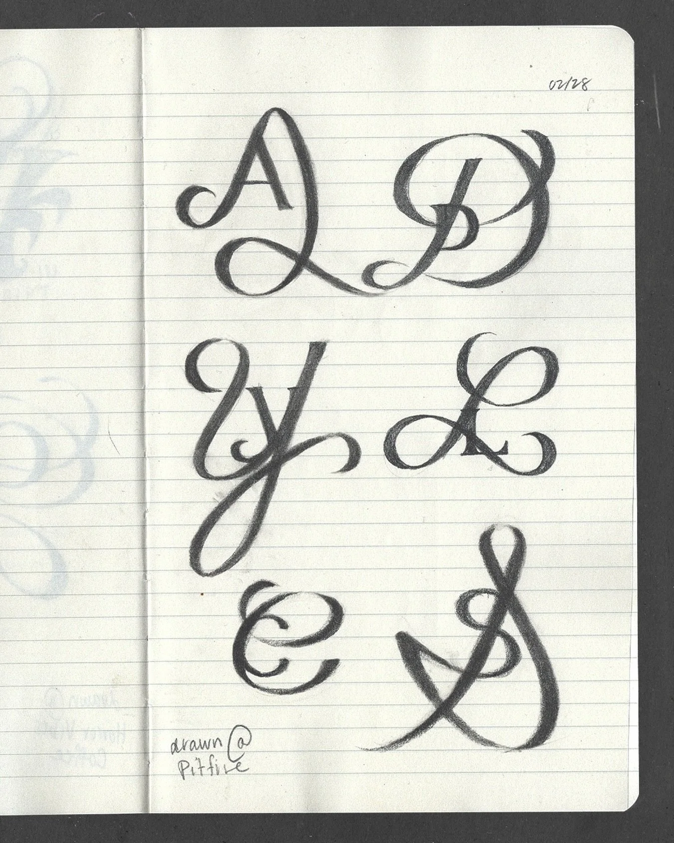 been really interested in expanding the &ldquo;small serif in big script&rdquo; letters, so far none look as good as the G imo, but the C is interesting hmm