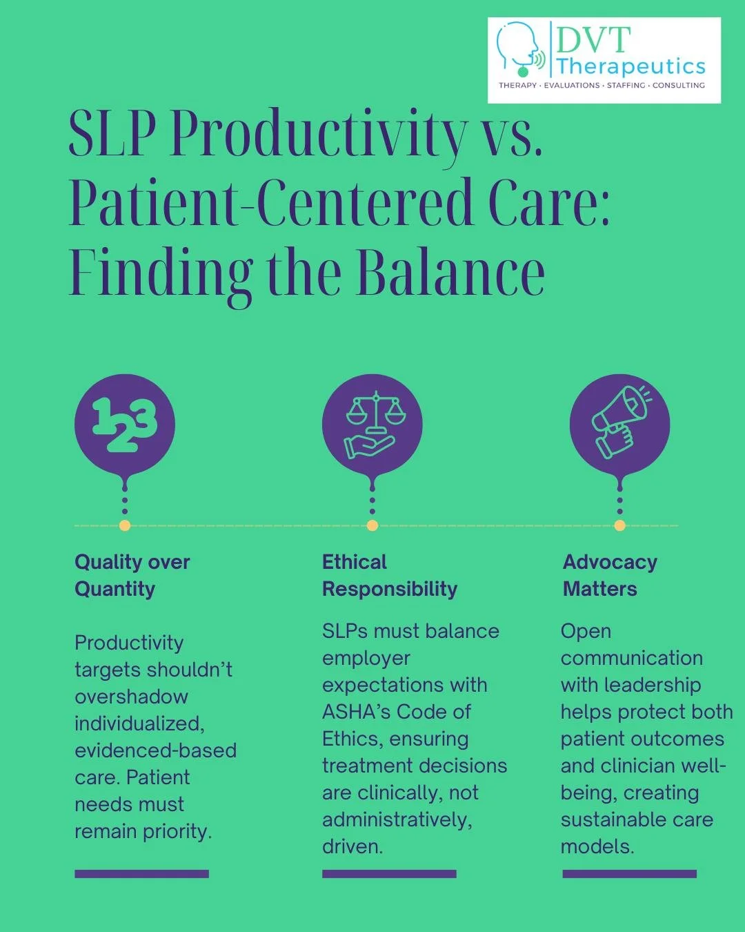 Finding the balance between productivity and patient-centered care can be challenging, especially as a new grad. Here are three tips from out seasoned SLPs to help find your own balance! 

#balance #worklifebalance #speechtherapy #slp #speechlanguage