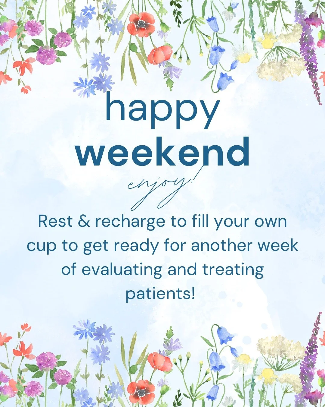 You can't pour into your patients and their care without filling your own cup! 

From all of us at DVT, we hope you are able to have a restful long weekend. 

 #growth #medicalSLP #healthcare #healthadvocacy #communicationaccess #discover #balance