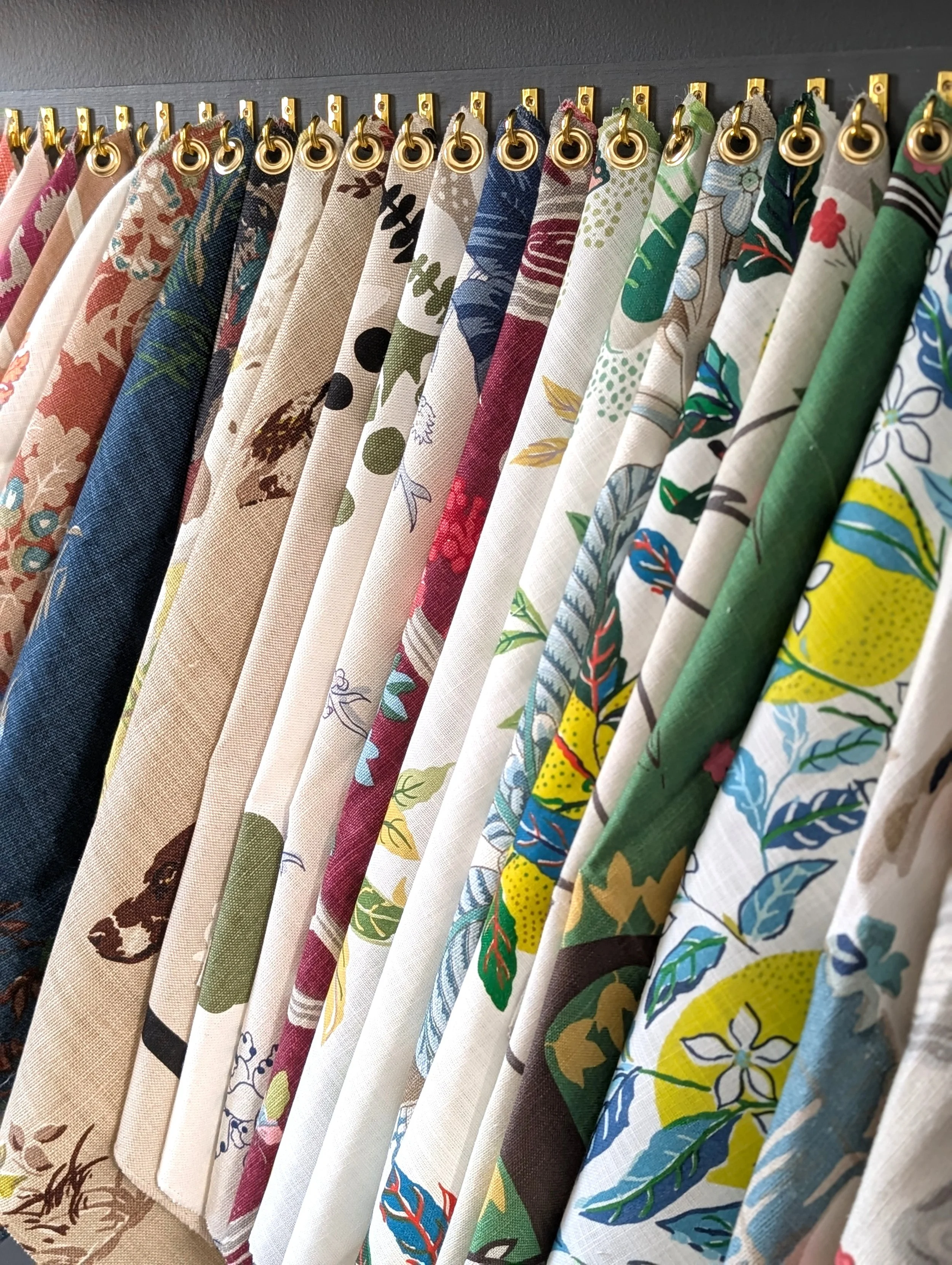 Schumacher fabric display