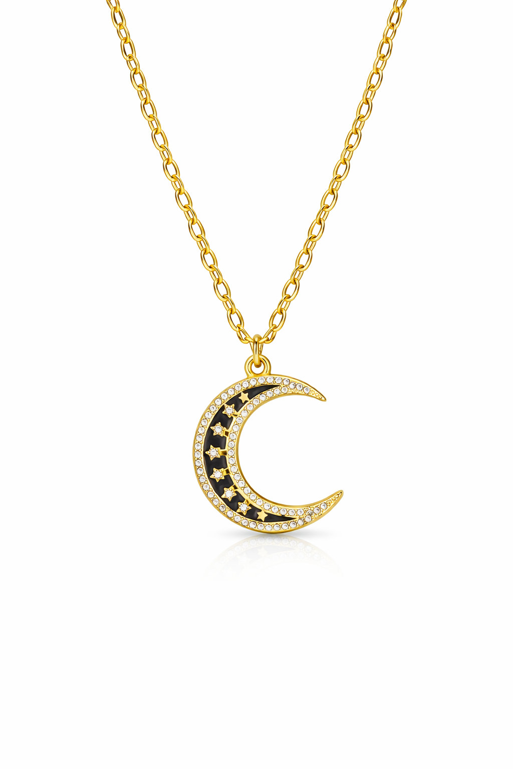 Celestial Crescent Moon Necklace