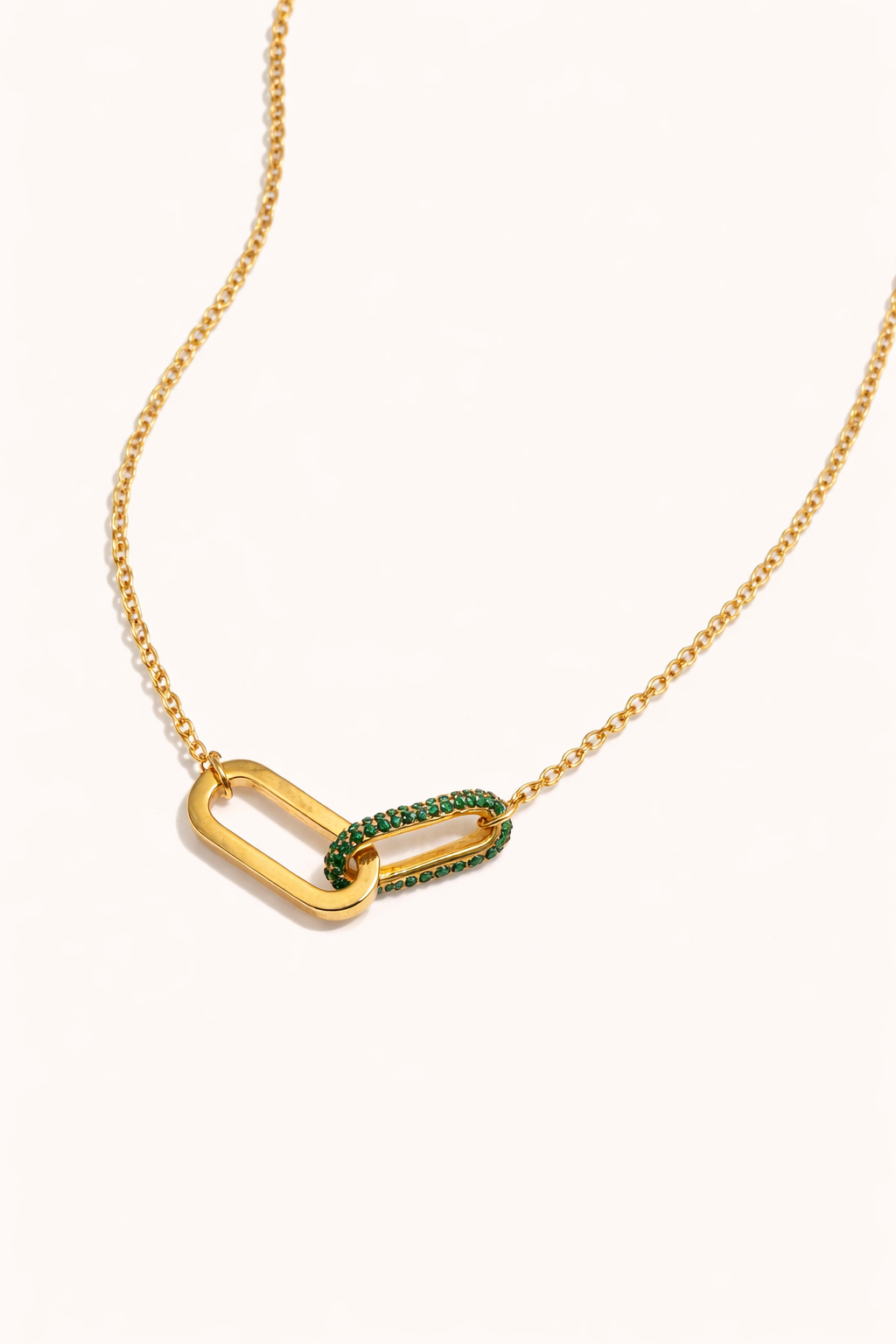 Golden Double Link Necklace
