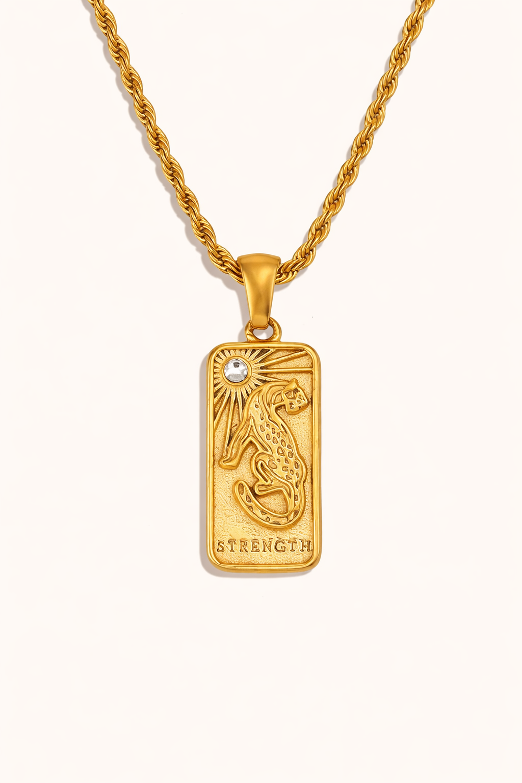 Golden Tarot Leopard Necklace