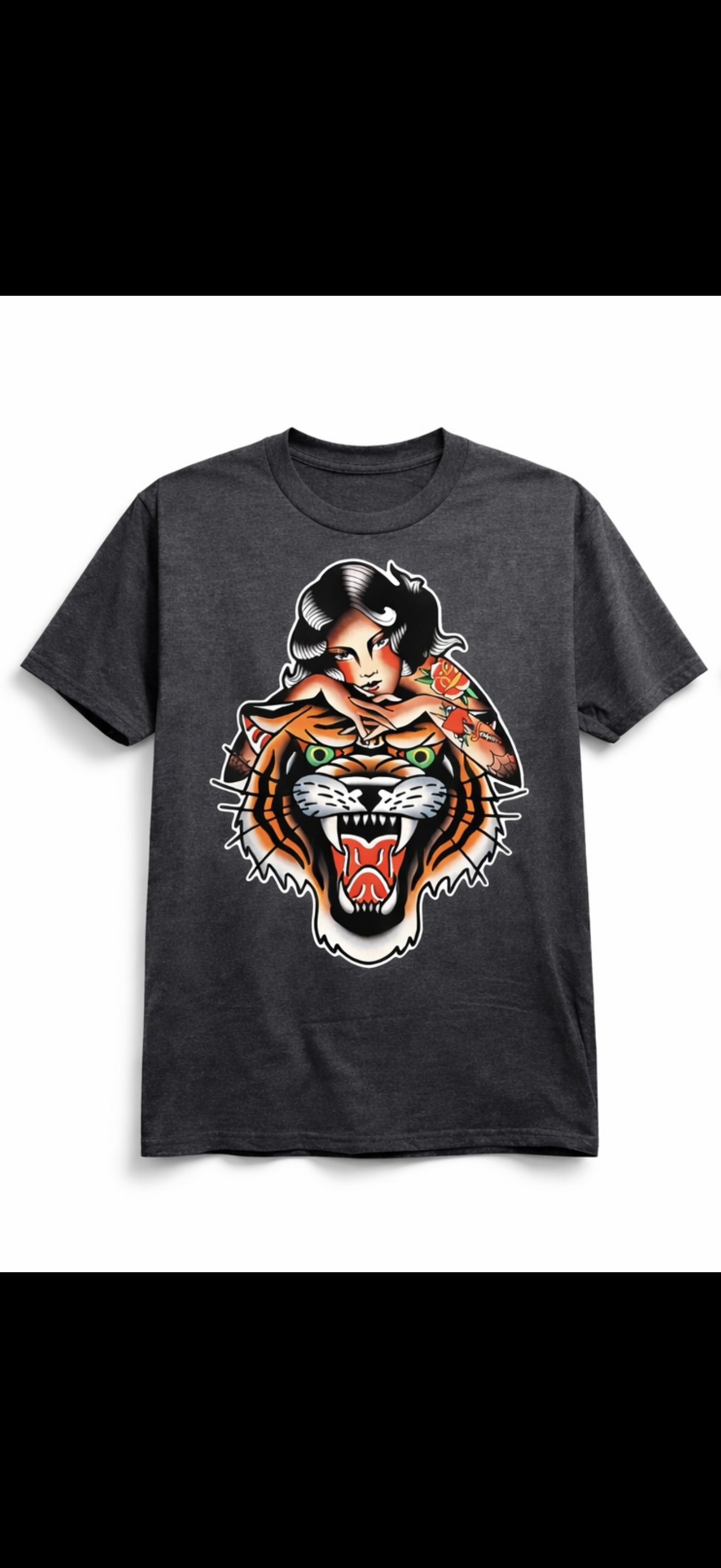 Tiger Tattoo Shirt | Traditional Flash Tee – 1912 Tattoo Apparel