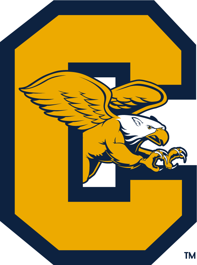 A logo featuring a large yellow letter 'C' with a fierce-looking eagle with outstretched wings integrated into it, in black, white, and yellow colors.