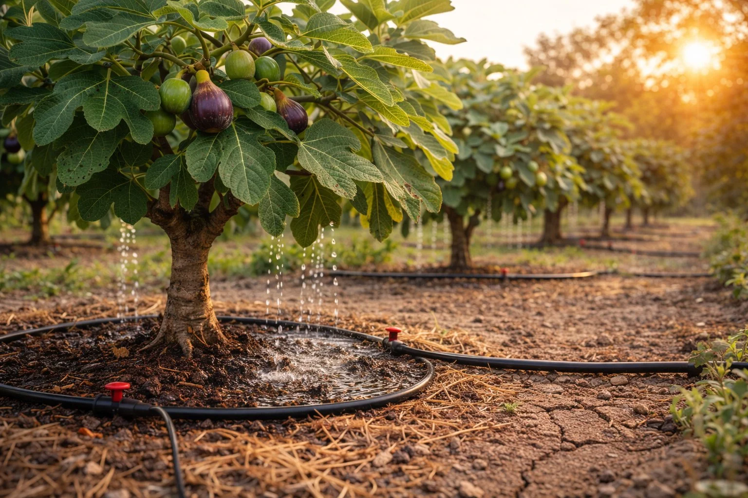 Best Irrigation Setup for Fig Orchards