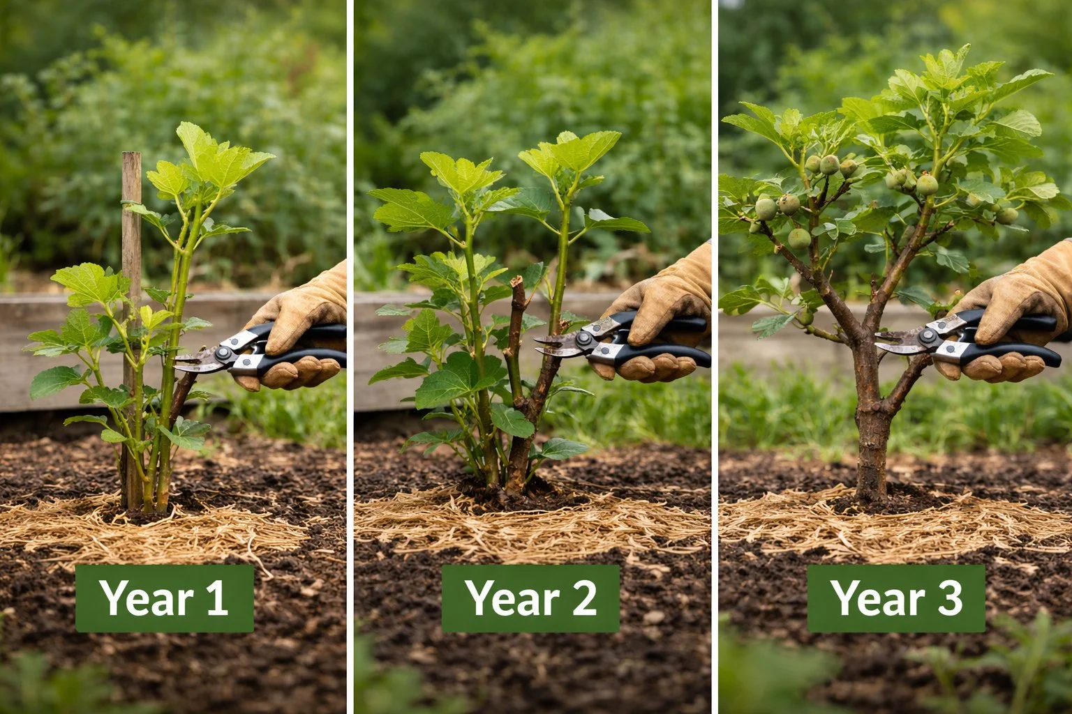 Pruning Young Fig Trees in Their First Three Years (Zone 7b)