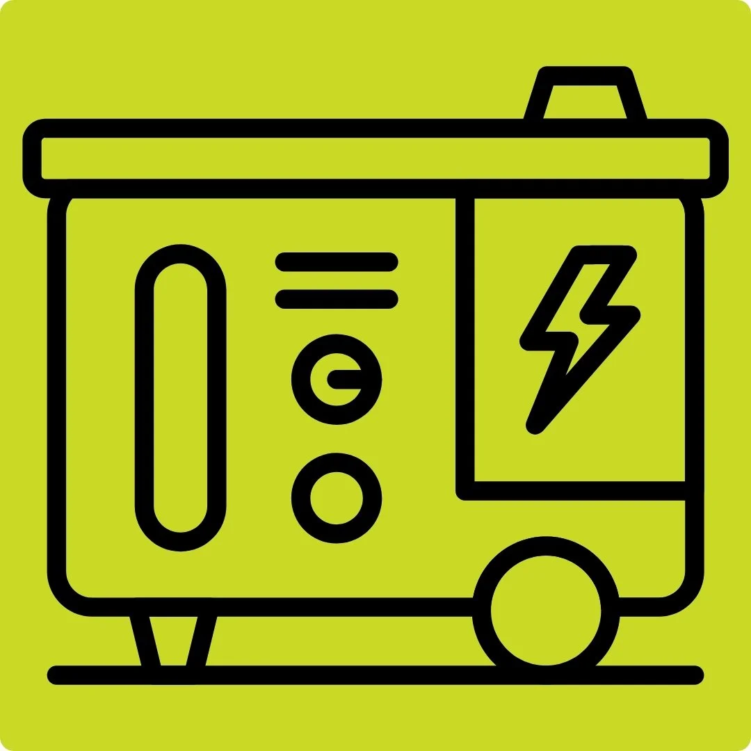 Icon of a generator installation