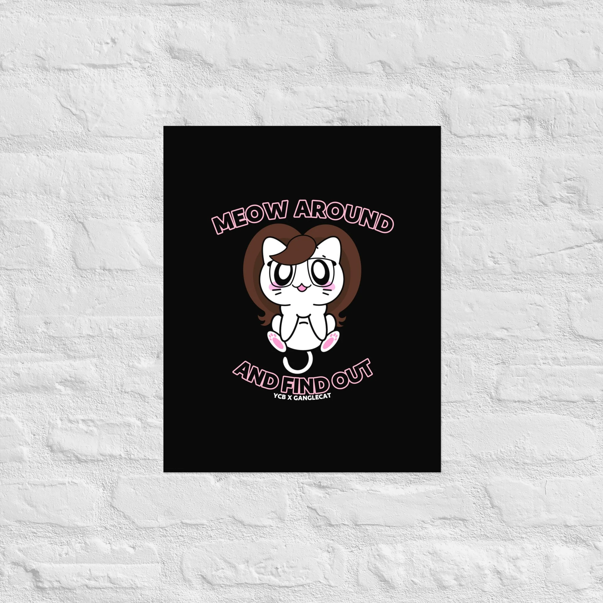 YCB Danglecat Meow Around and Find Out Poster