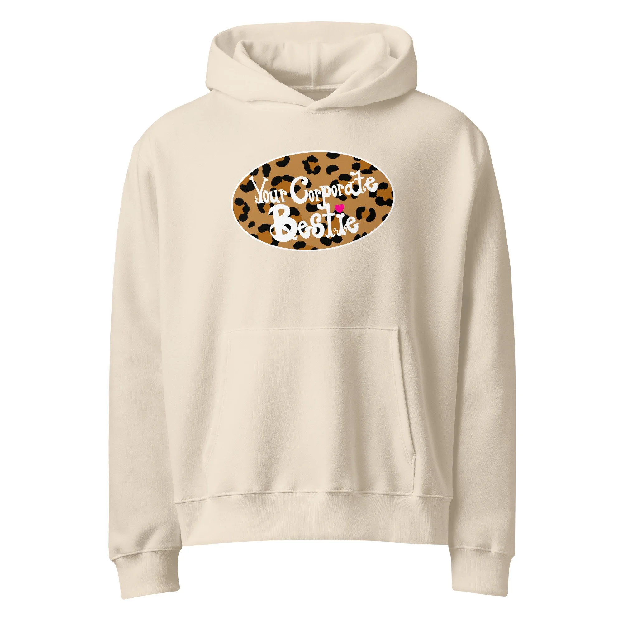 YCB Leopard Logo Oversized Hoodie