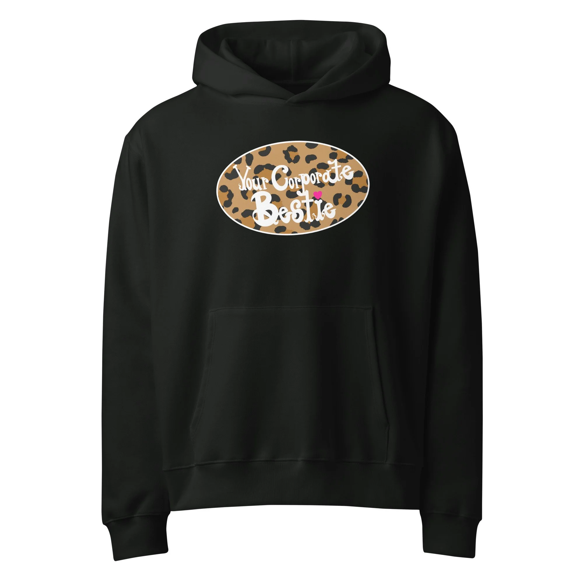 YCB Leopard Logo Oversized Hoodie