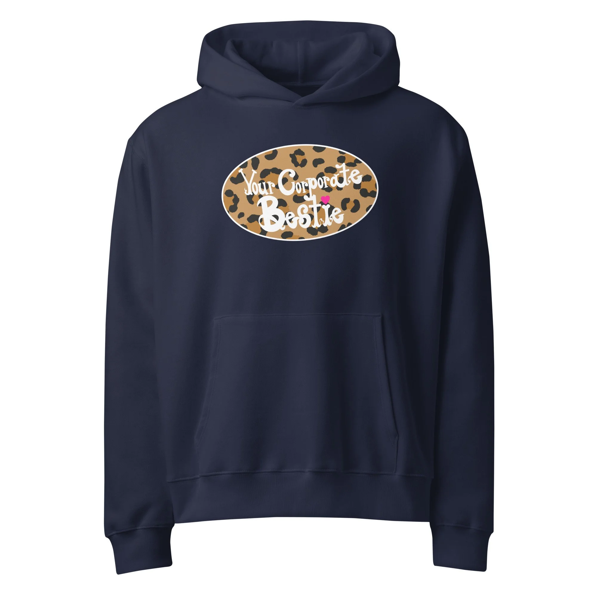 YCB Leopard Logo Oversized Hoodie