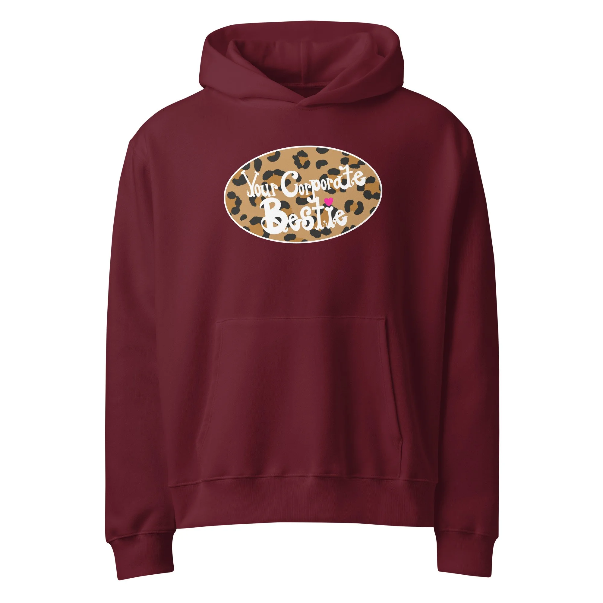 YCB Leopard Logo Oversized Hoodie