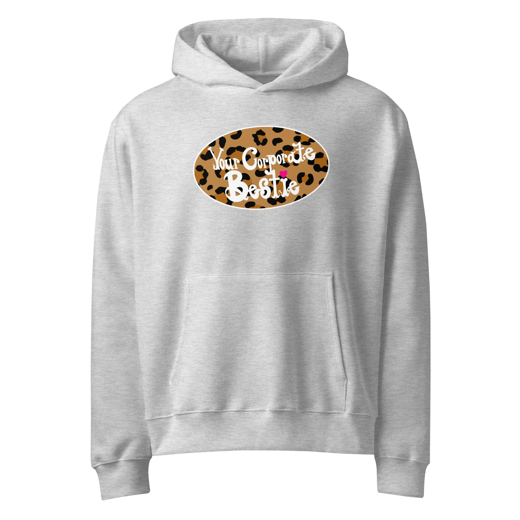 YCB Leopard Logo Oversized Hoodie