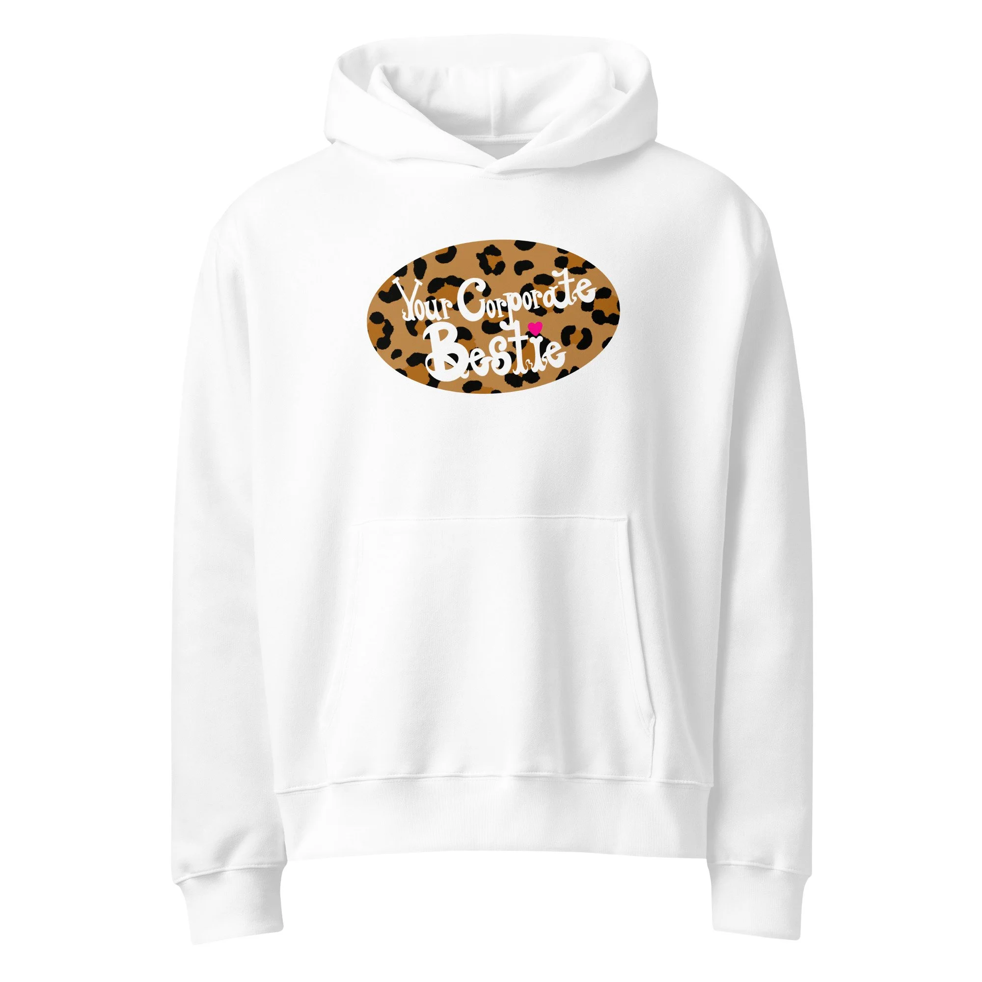 YCB Leopard Logo Oversized Hoodie