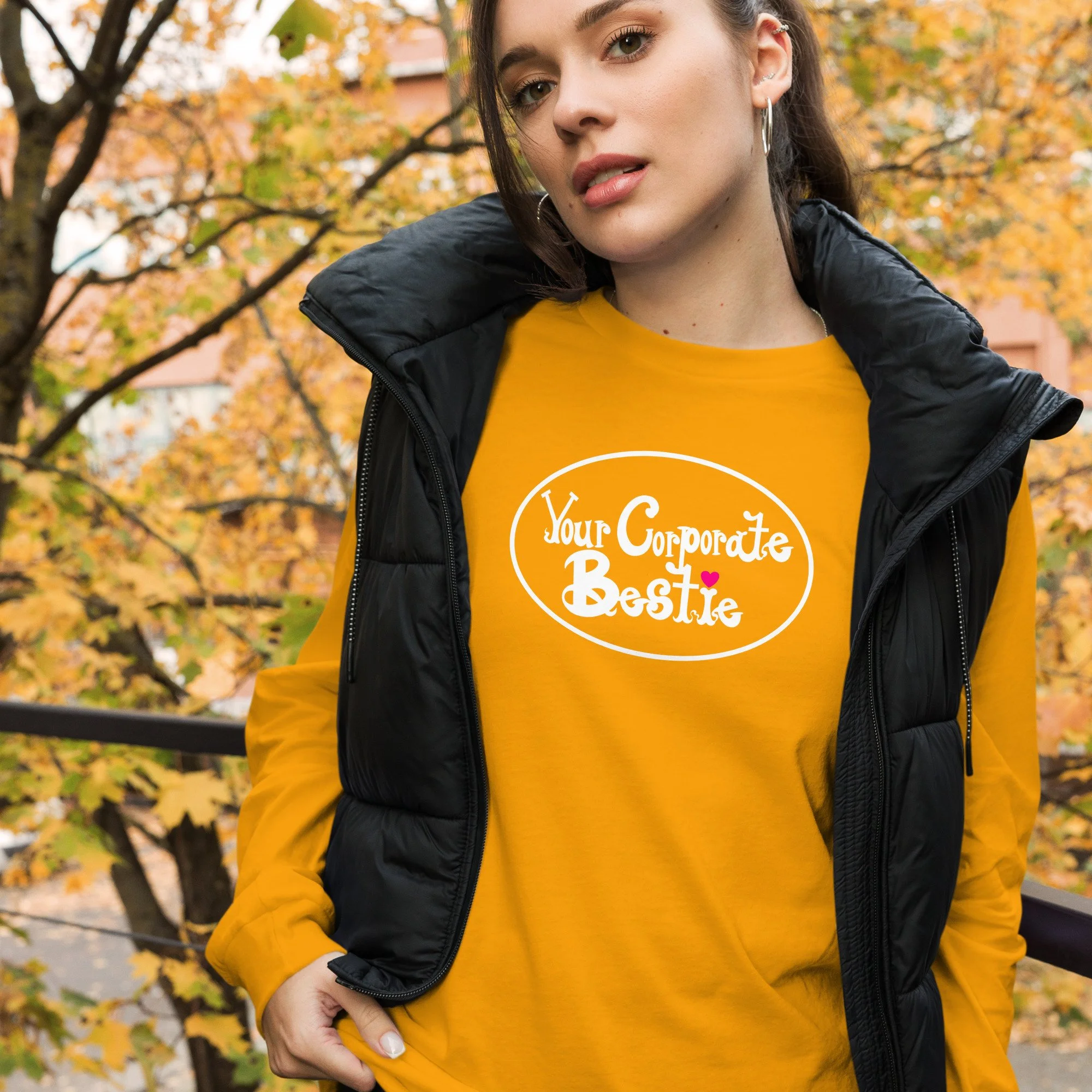 YCB Logo Unisex Long Sleeve Tee [White Logo]