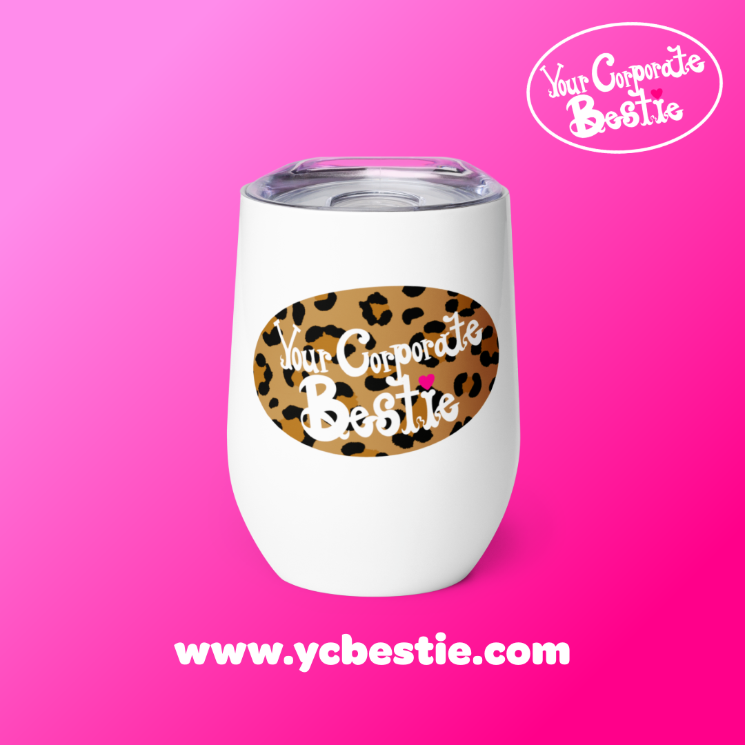 YCB Leopard Logo Wine Tumbler