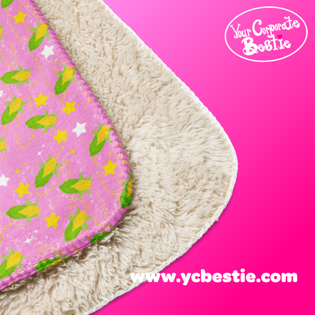 YCB Corn Star Sherpa Blanket