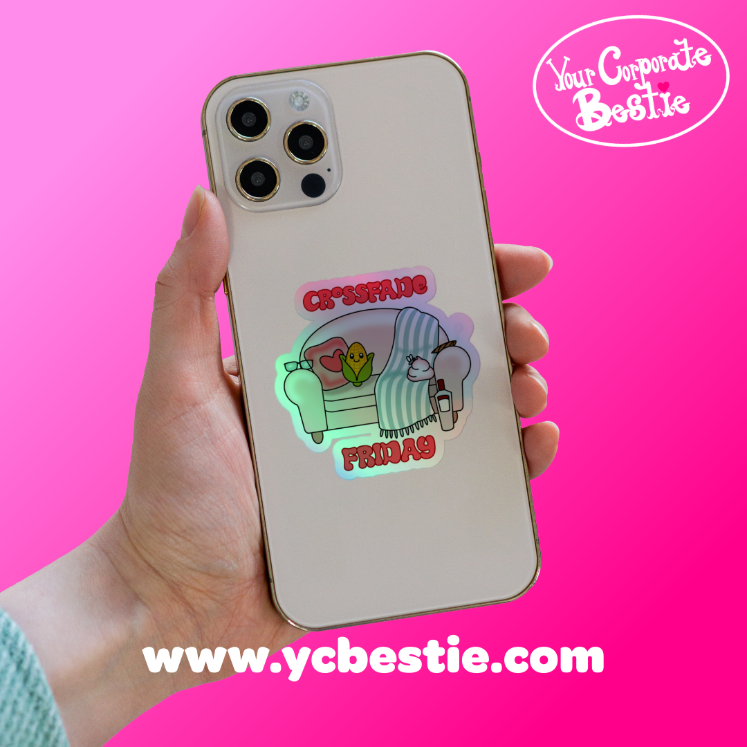 Crossfade Friday Holographic Sticker