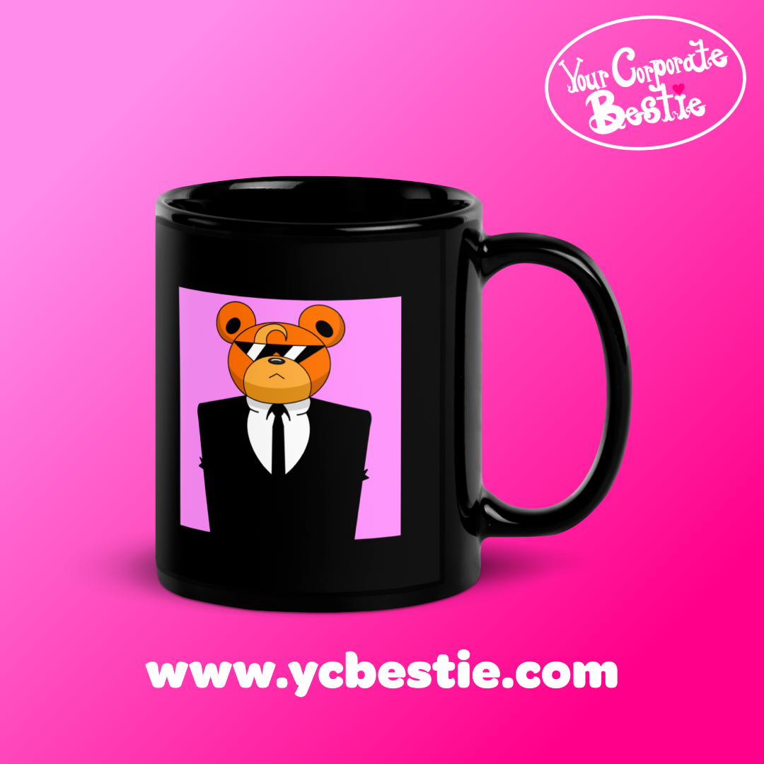 "The Fratman" Black Glossy Mug
