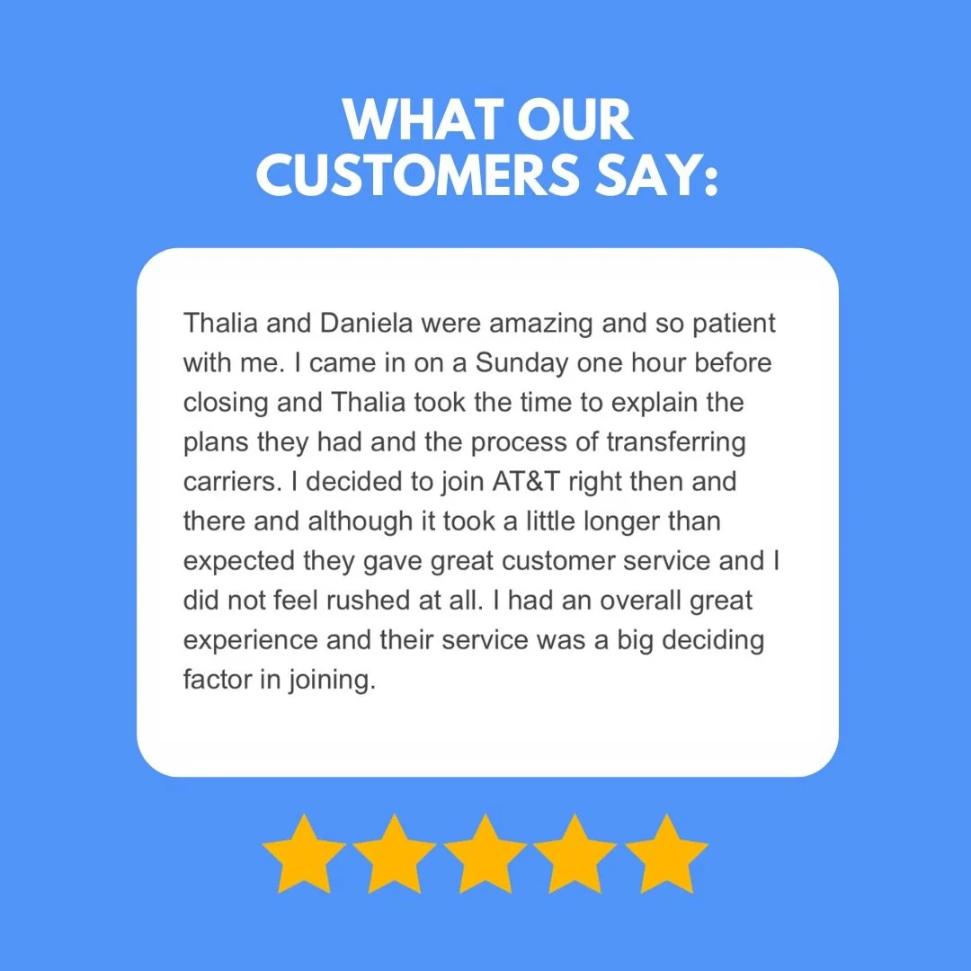 A moment for these shoutouts 🔥 Find the closest TCT location to you so you can see why we have so many five star reviews 🏆 Link is in our bio!

#att #attauthorizedretailer #iphoneupgrade #upgrade #newphone