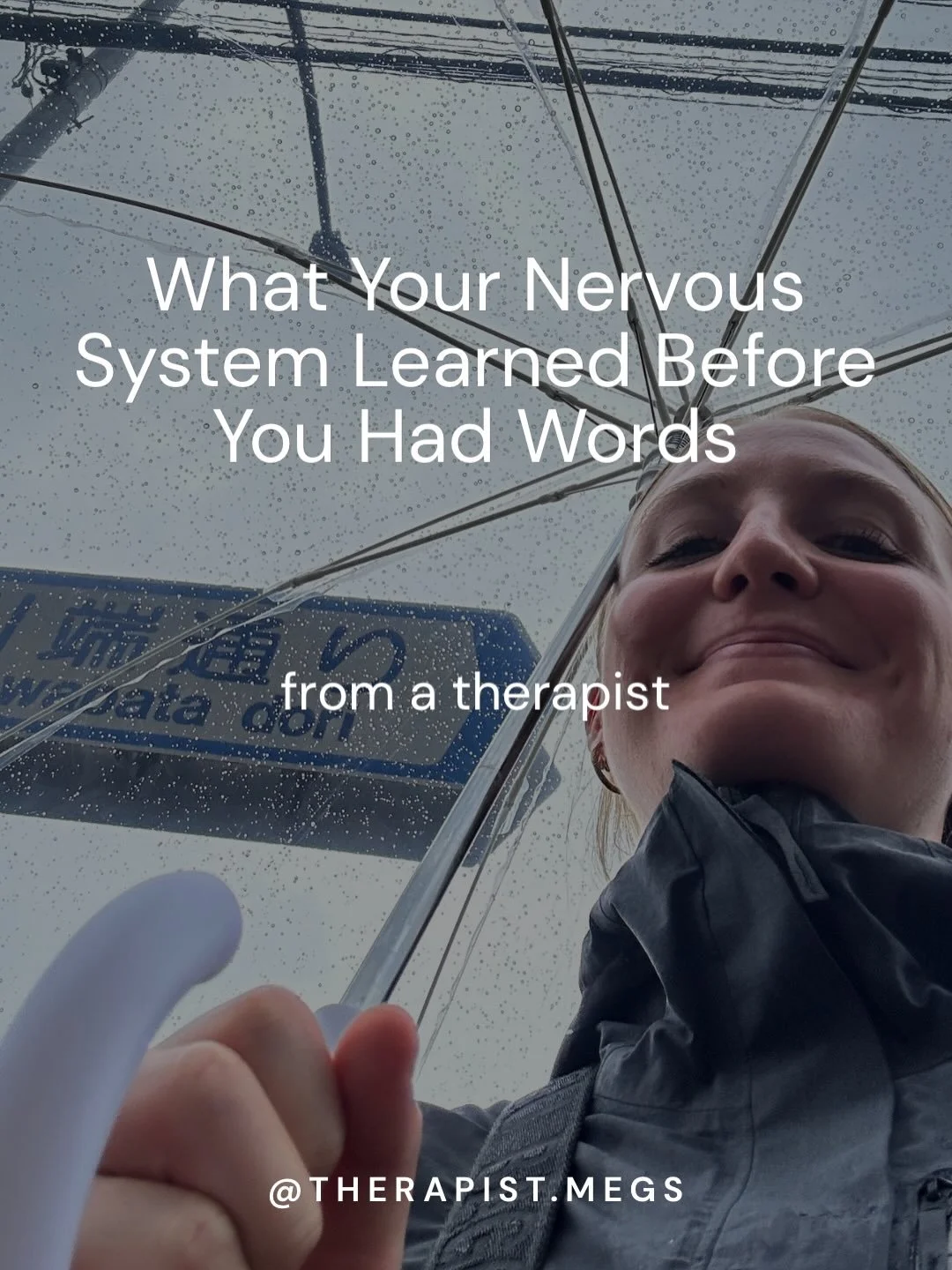 Your nervous system is ancient and wise.

Before you had language, before you could make sense of what was happening around you. Your body was already taking notes.

It learned what was safe and what wasn&rsquo;t. Who to shrink for. When to disappear