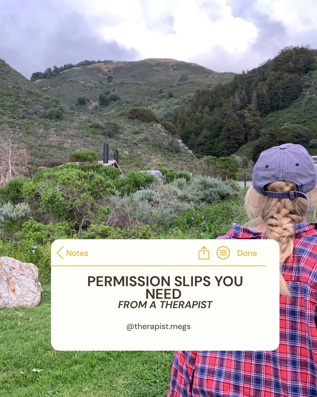 I could use a few of these! Which permission slip from a therapist are you needing? ✨