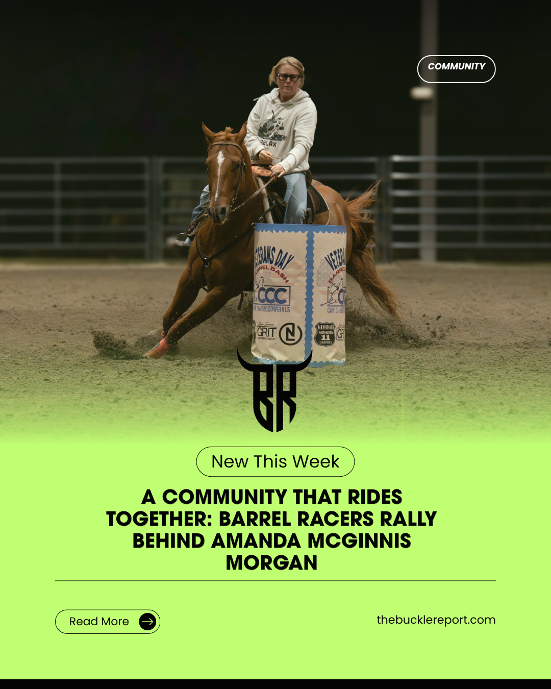 A Community That Rides Together: Barrel Racers Rally Behind Amanda McGinnis Morgan