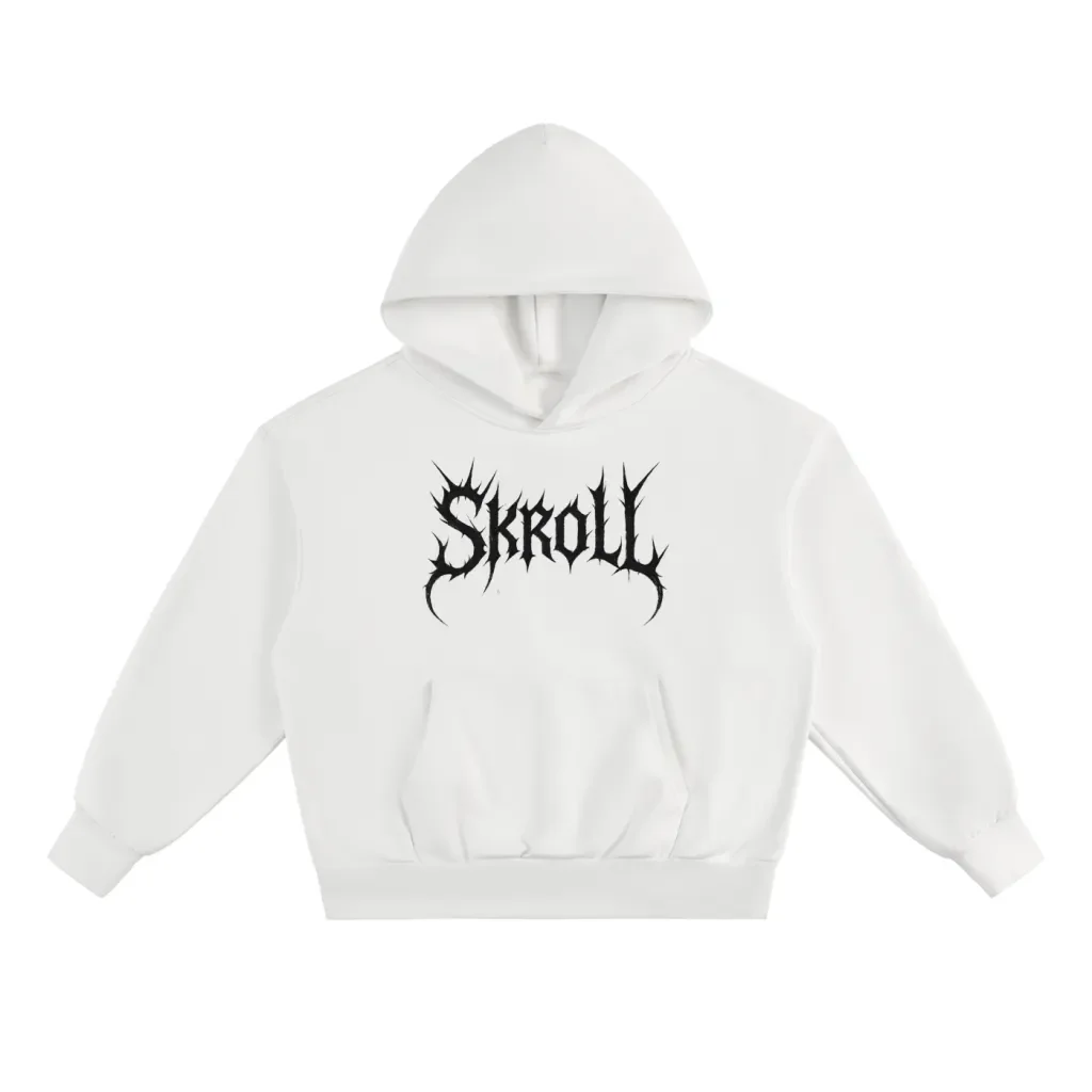BLOOD Hoodie Front WHITE.webp