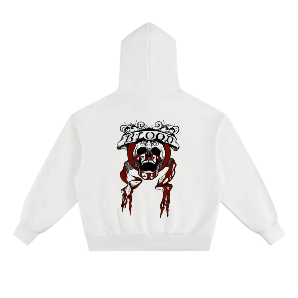 BLOOD Hoodie Back WHITE.webp