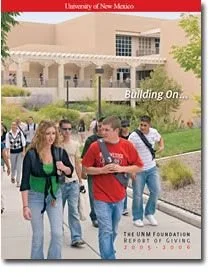 University of New Mexico students walking on campus