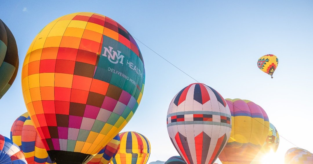 🎈Up in the skies and rooted in community.

The UNM Hospital balloon is soaring over Balloon Fiesta, celebrating the people and care that make a difference across New Mexico every day.

Together, we're accelerating a healthier future for New Mexico.
