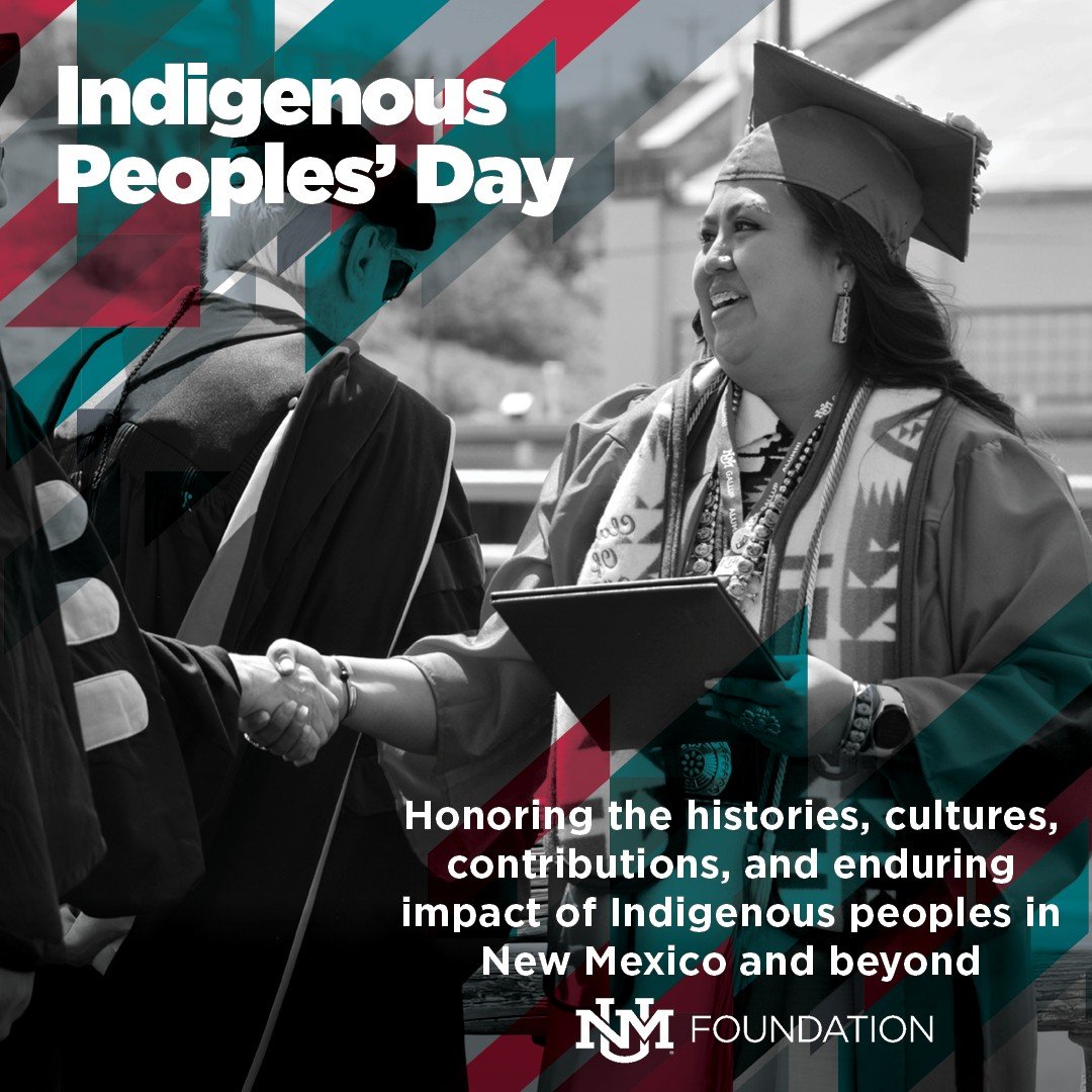 Indigenous culture is an important part of New Mexico's story. ❤️

At UNM-Gallup, nearly 70% of students identify as Native American. Today, we honor their cultures, communities and contributions.

Be the Reason more doors open for students at UNM-Ga