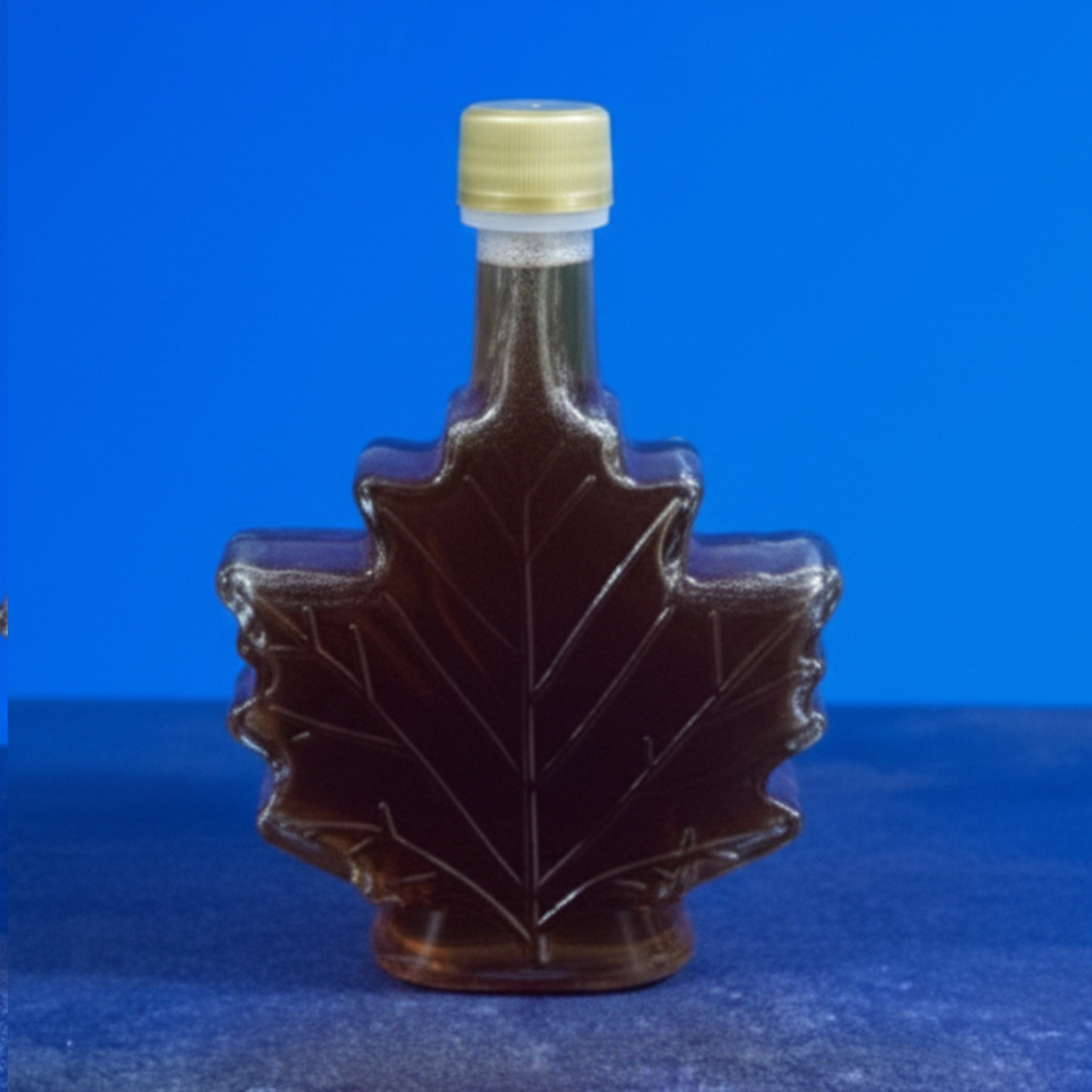 Glass Leaf Pure Maple Sryup Bottle