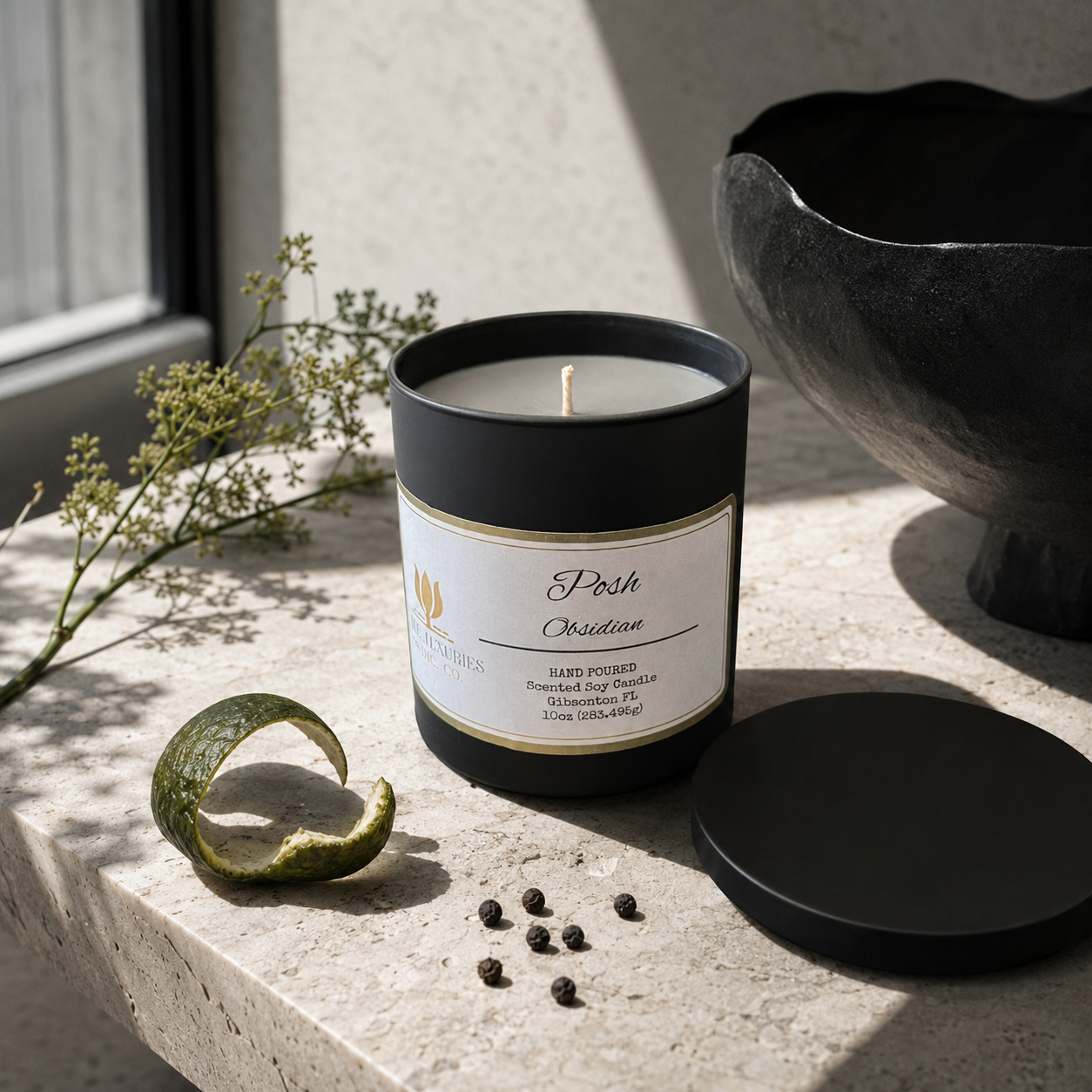 Posh 12oz Black Matte Tumbler