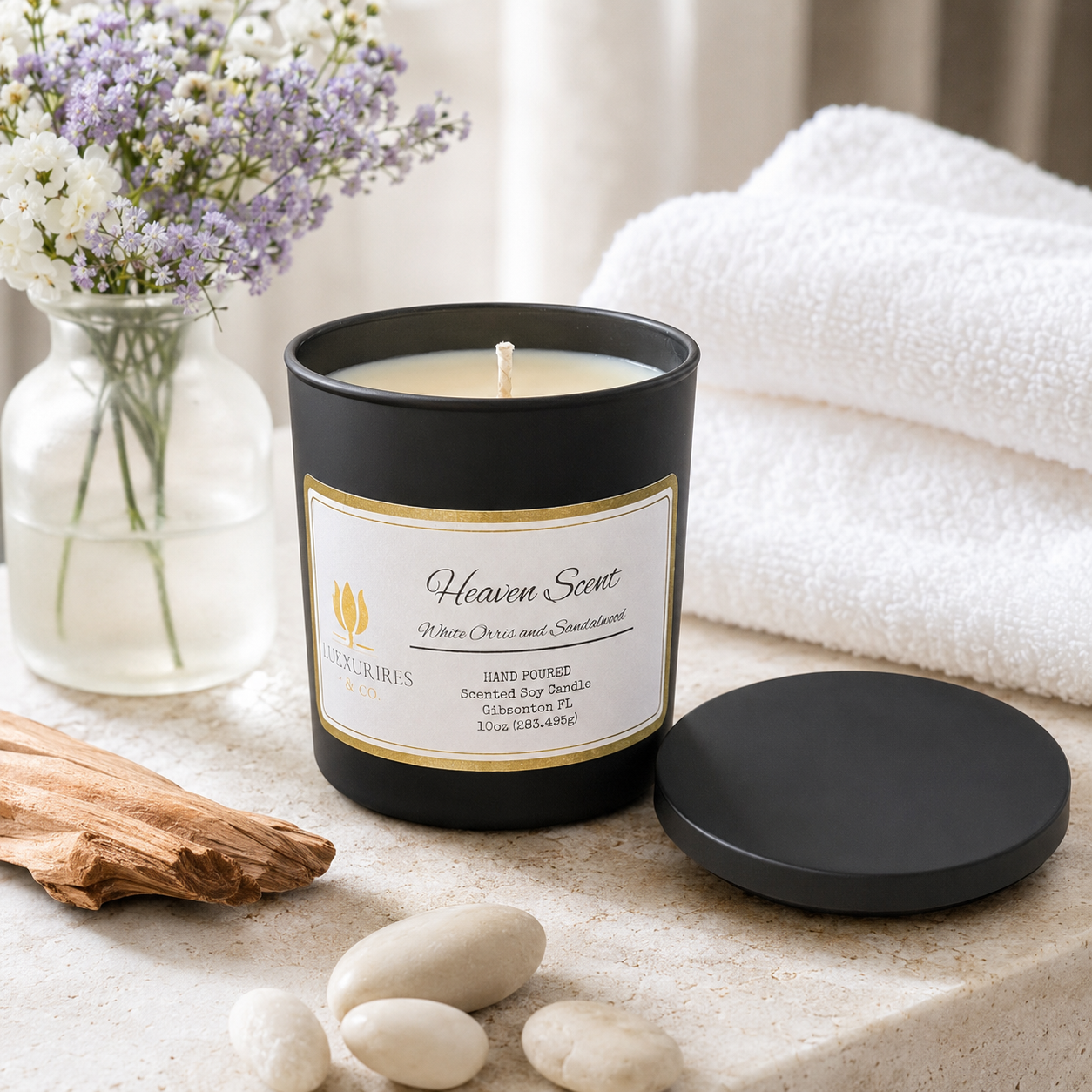 Heaven Scent 12oz Black Matte Tumbler