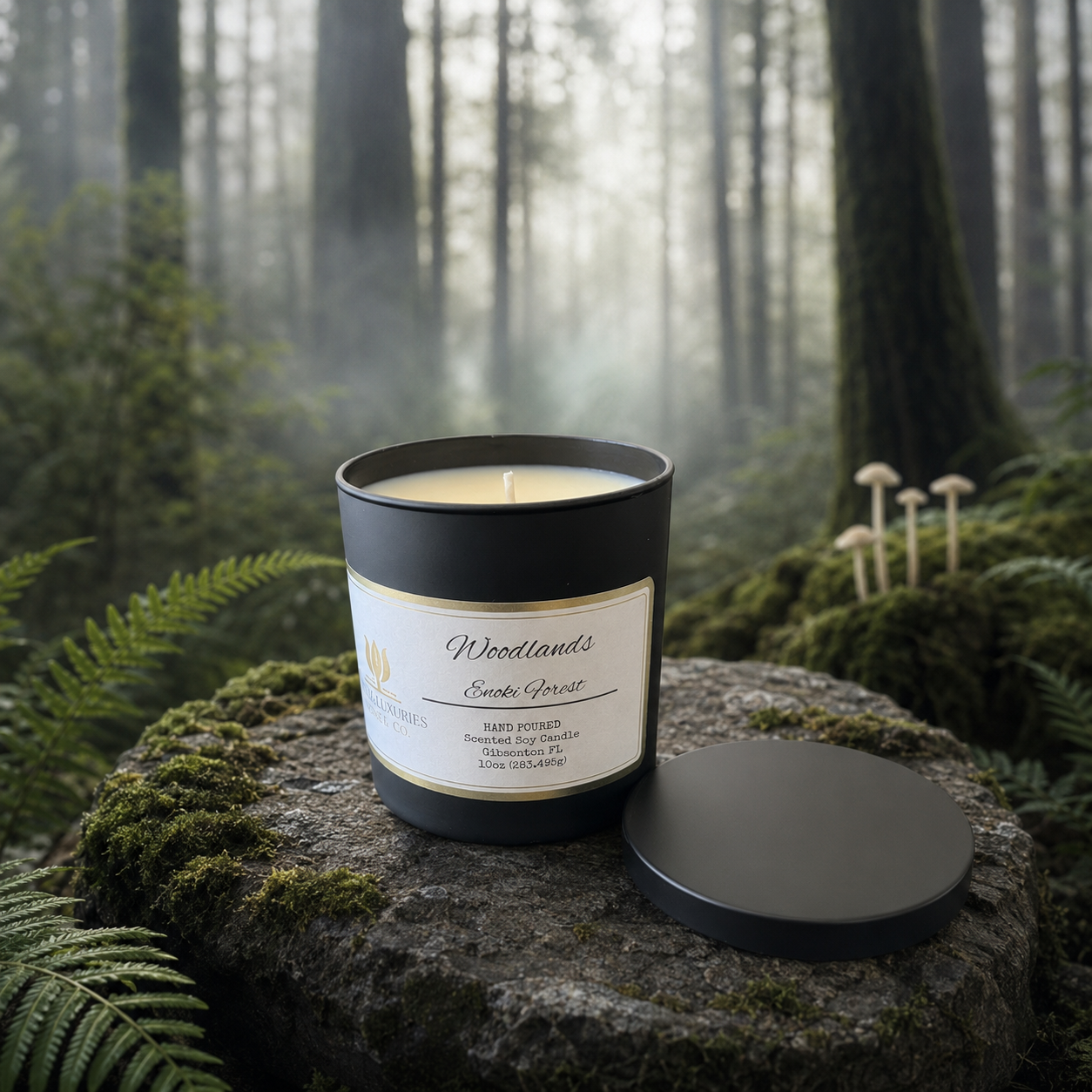 Woodlands 12oz Black Matte Tumbler