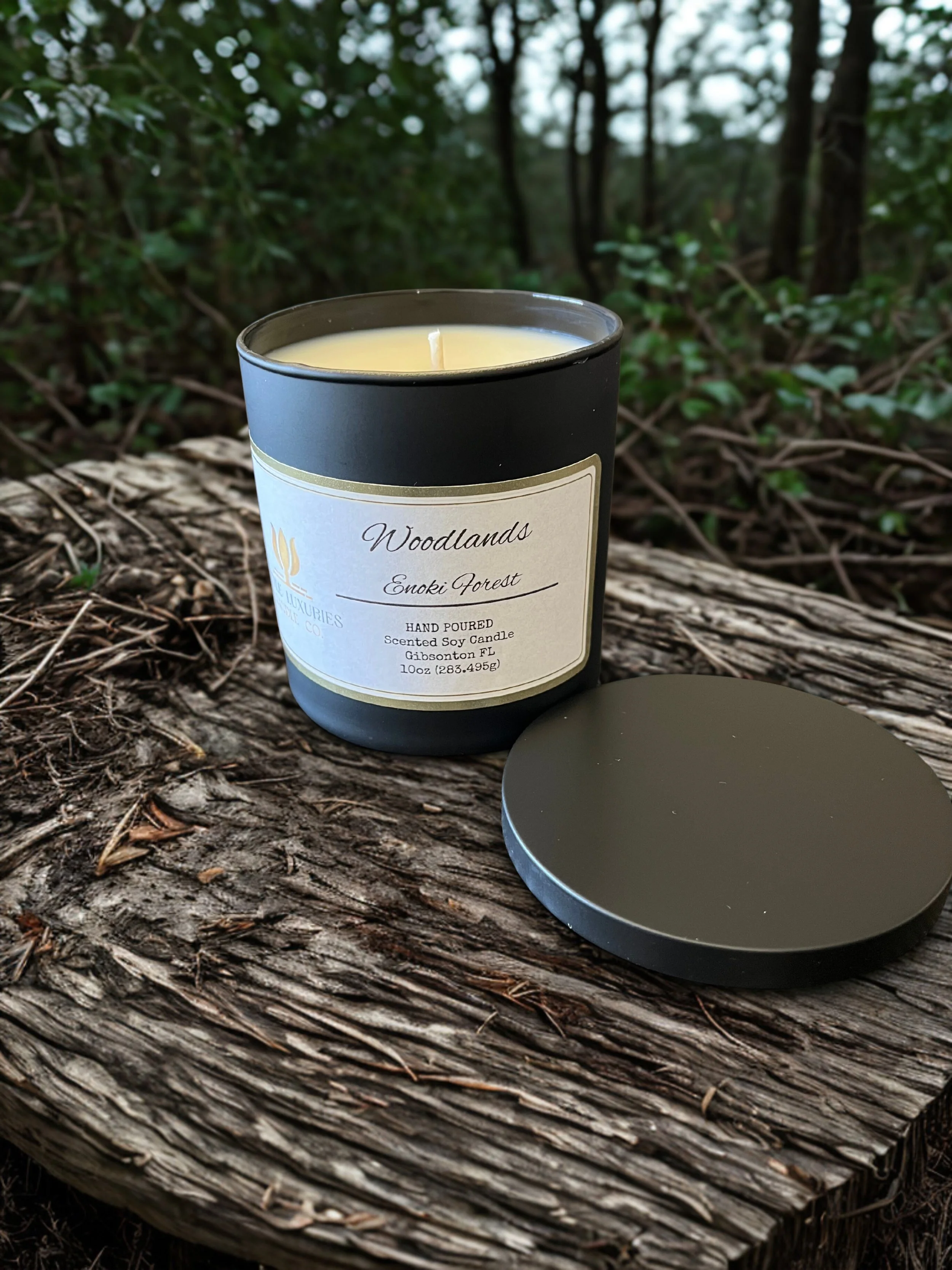 Woodlands 12oz Black Matte Tumbler