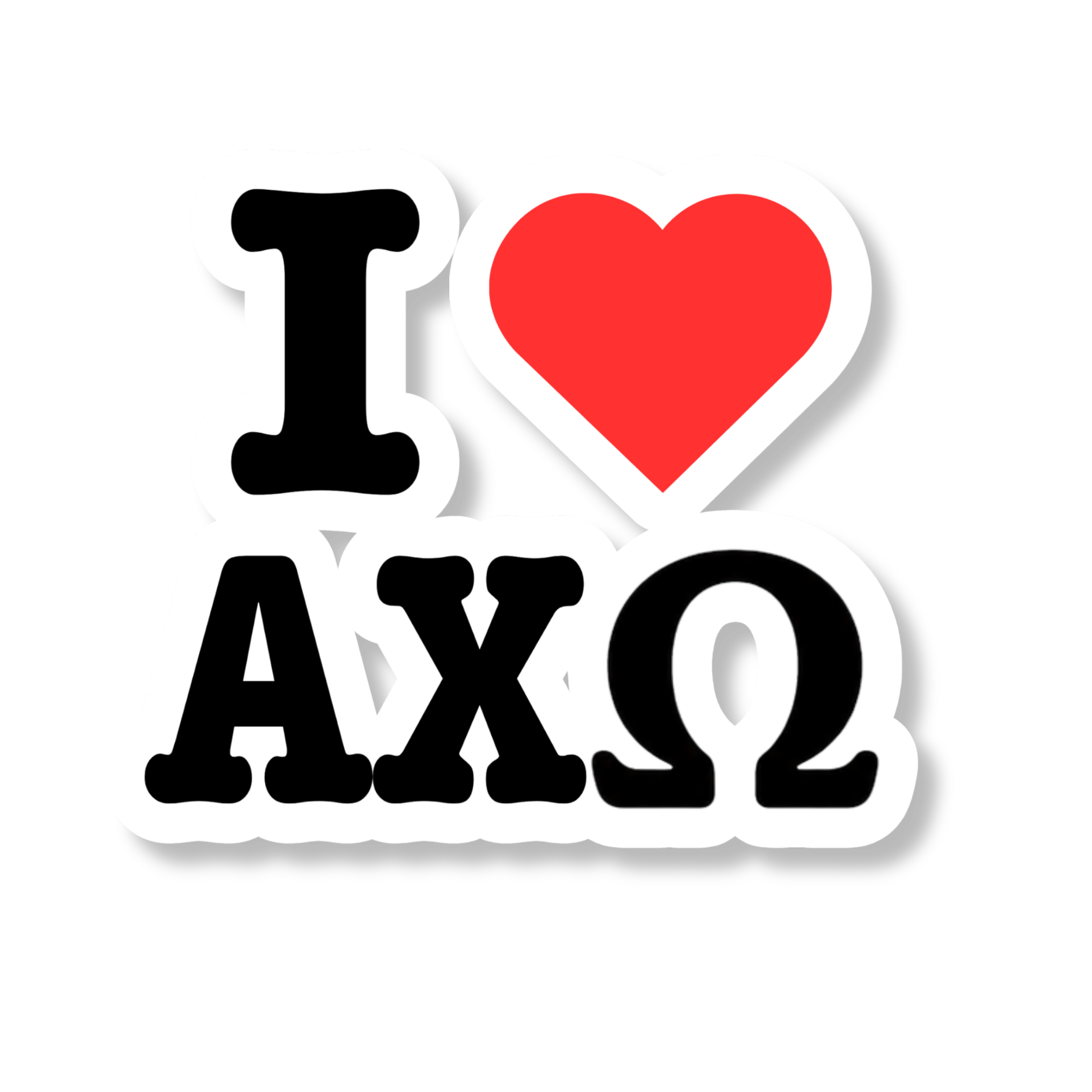 I <3 AXO STICKER