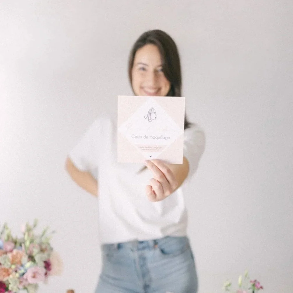 Carte cadeau cours de maquillage Audrey Langouet Maquilleuse Vendée