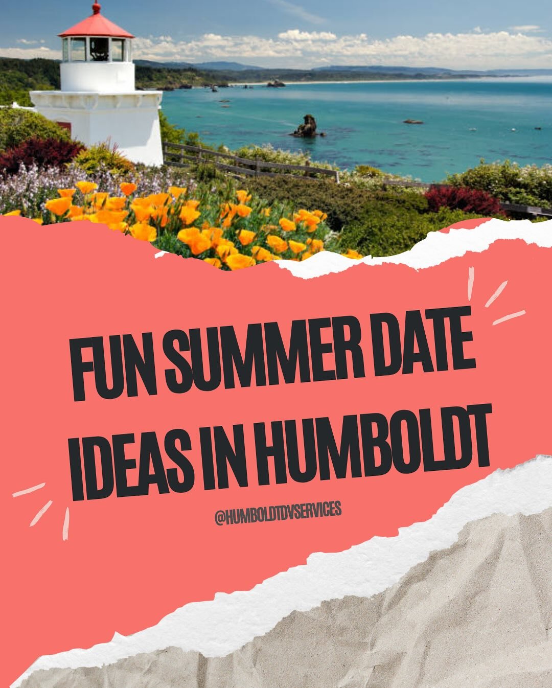 Summer dates in Humboldt? Yes please 🌞

Here&rsquo;s a list of some of our favorite date locations.
Comment down below your favorite Humboldt date spot! ⬇️

If you or someone you know is experiencing domestic violence, please know that we are here t