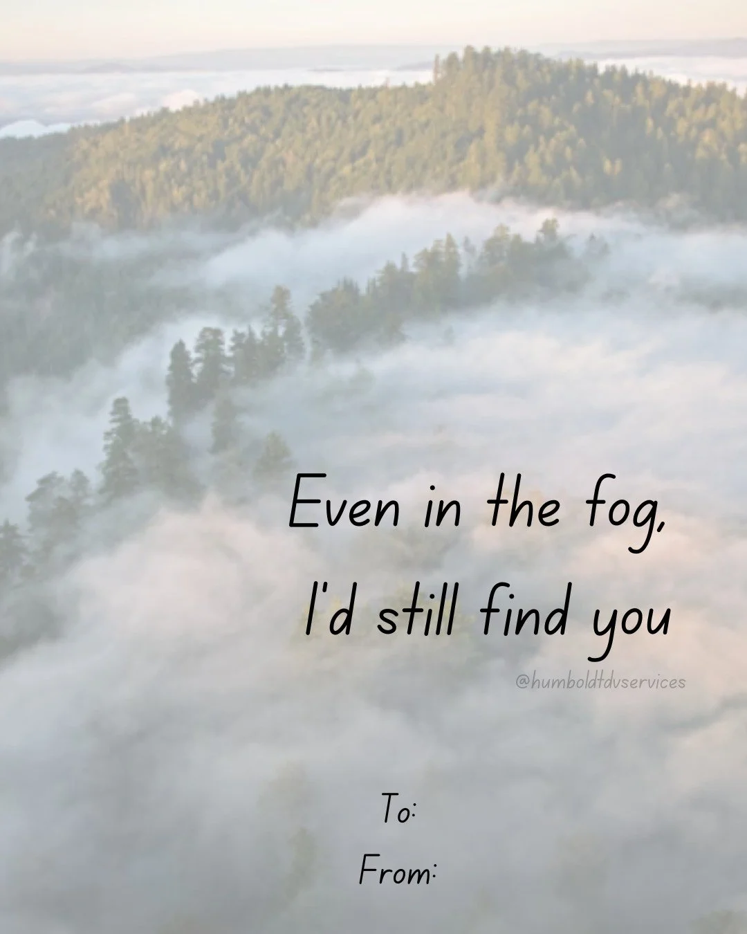 Humboldt love is our favorite kind of love. Send these to your bestie or your beloved. 💜🌲

If you or someone you know is experiencing domestic violence, please know that we are here to help! 🫶 Feel free to reach out to our 24/7 support line at (70