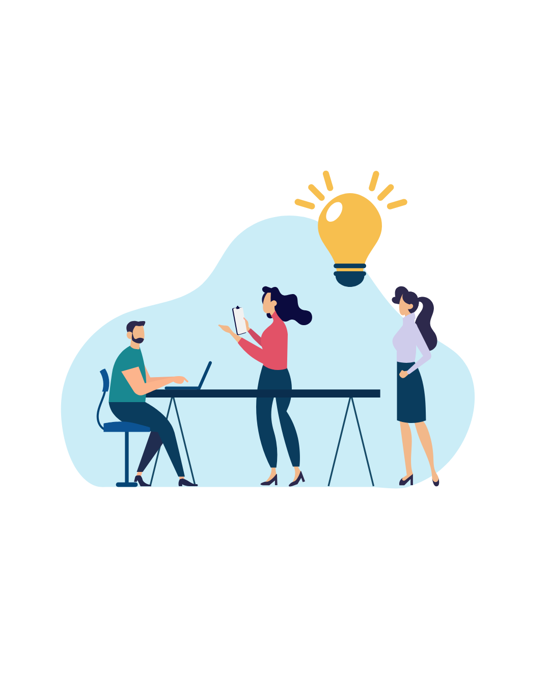 Scenic landscape of mountains surrounding a body of water with grassy rolling hills in the foreground.