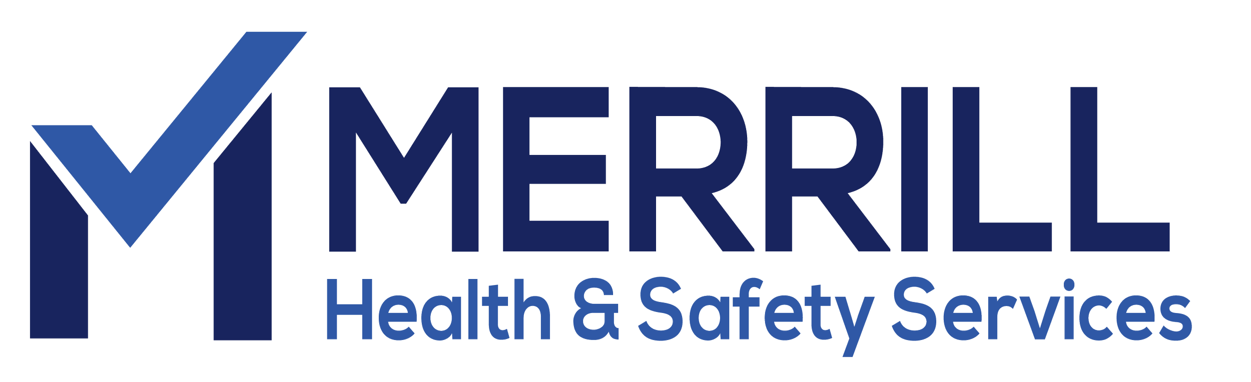 Merrill Health & Safety Services logo with a check mark and bold text.